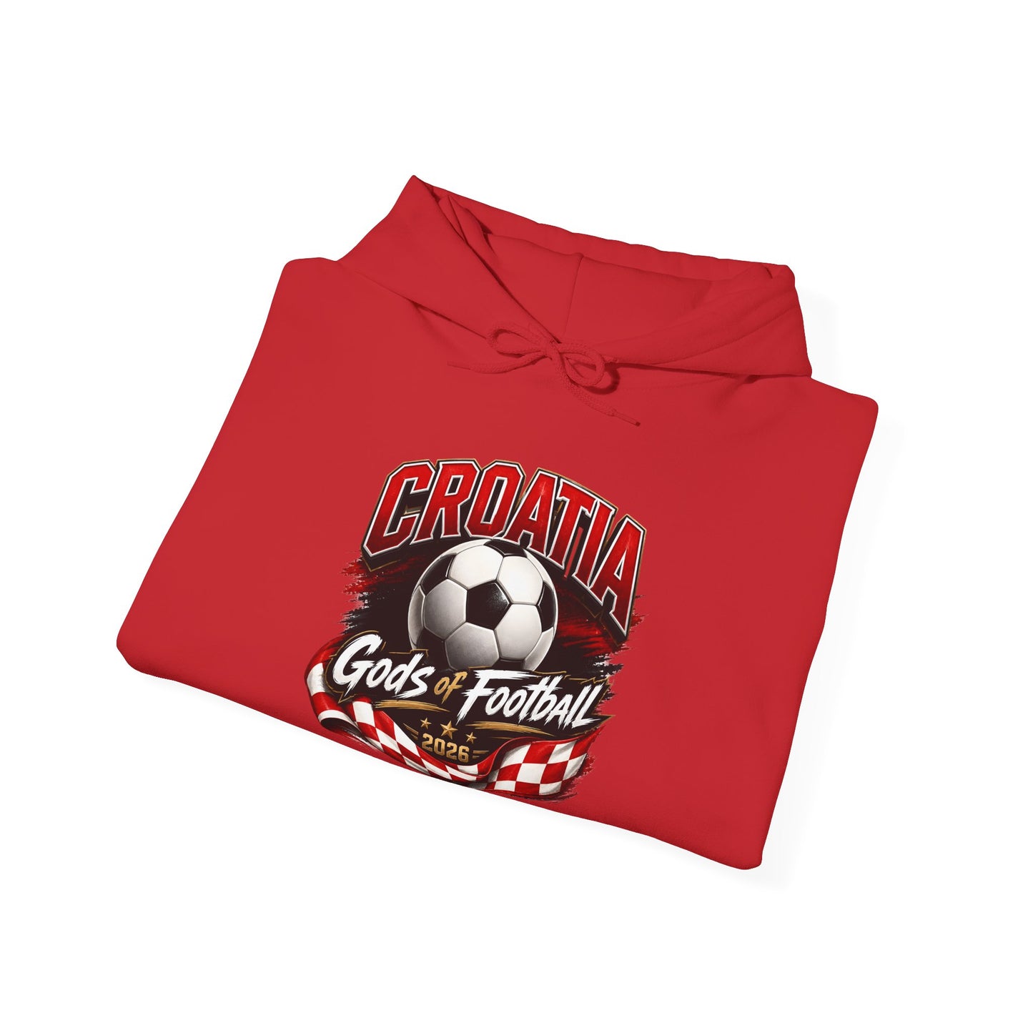 Kroatien Fußball Hoodie | Schachbrett Wappen Kapuzenpullover