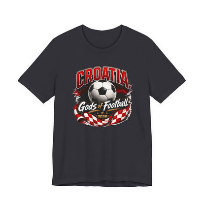 Kroatien Götter des Fußballs T-Shirt | Schachbrett Banner Tee