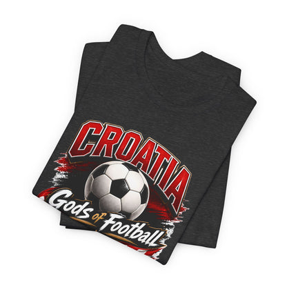 Kroatien Götter des Fußballs T-Shirt | Schachbrett Banner Tee