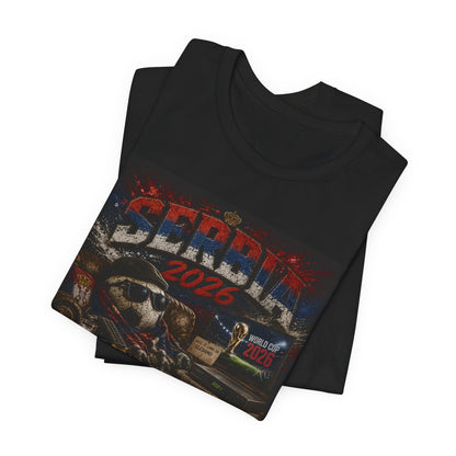 Watching Since Forever 2026 T-Shirt | Serbien Fußball Satire Fan Tee
