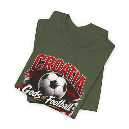 Kroatien Götter des Fußballs T-Shirt | Schachbrett Banner Tee