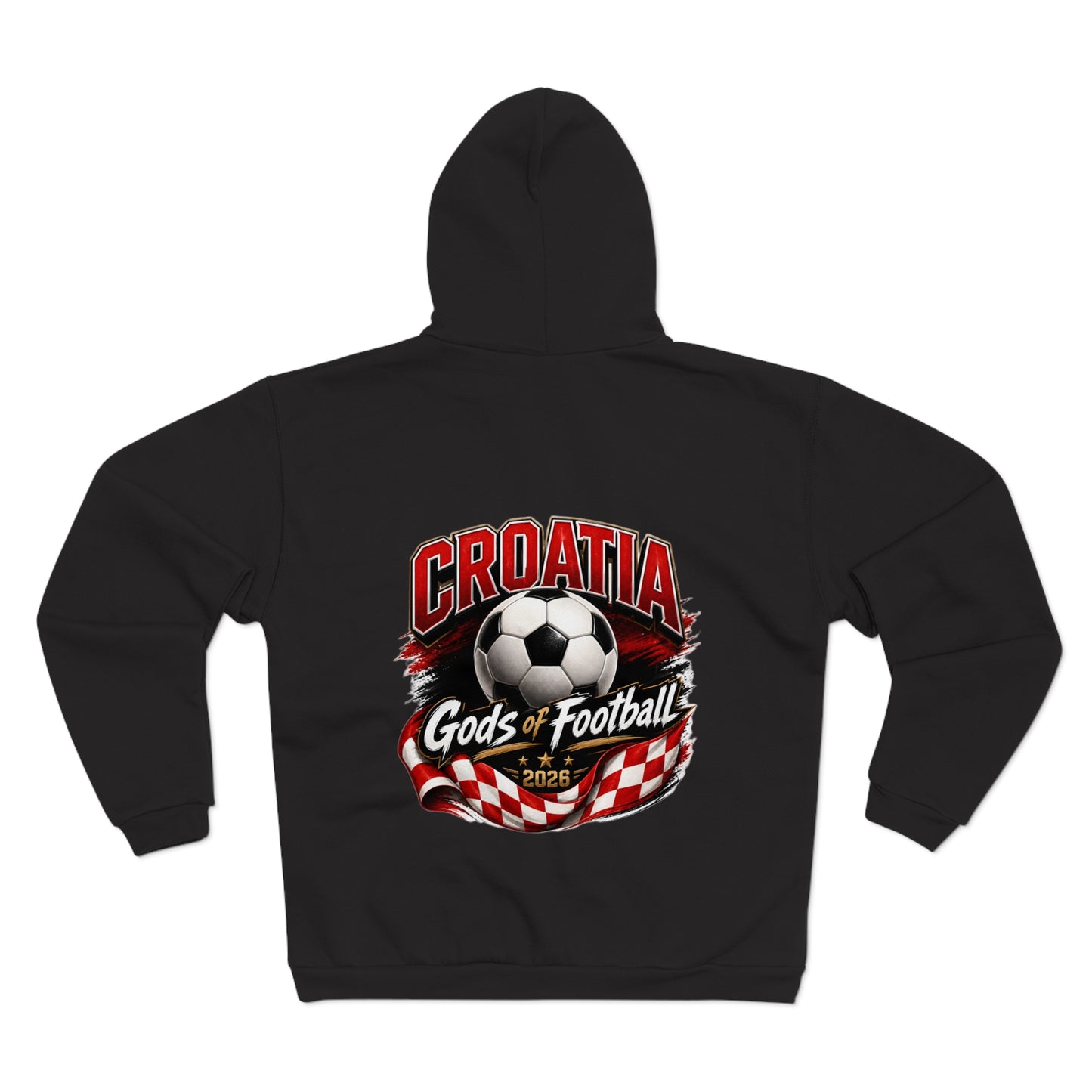 Kroatien Götter des Fußballs Zip-Hoodie | Fußball Kapuzenjacke