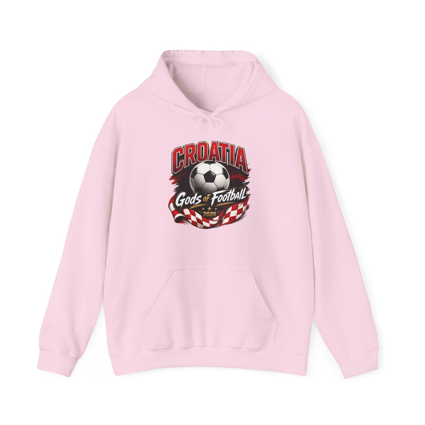 Kroatien Fußball Hoodie | Schachbrett Wappen Kapuzenpullover