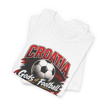 Kroatien Götter des Fußballs T-Shirt | Schachbrett Banner Tee