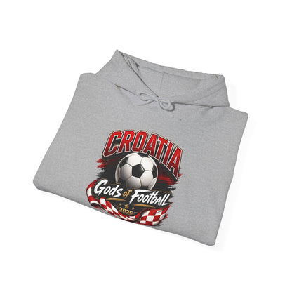 Kroatien Fußball Hoodie | Schachbrett Wappen Kapuzenpullover