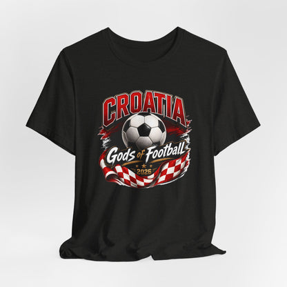 Kroatien Götter des Fußballs T-Shirt | Schachbrett Banner Tee