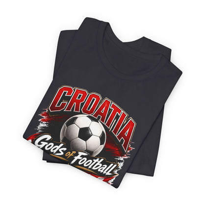 Kroatien Götter des Fußballs T-Shirt | Schachbrett Banner Tee