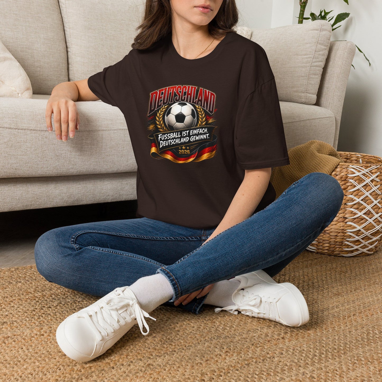 Deutschland Fußball T-Shirt | Fußball ist einfach, Deutschland gewinnt