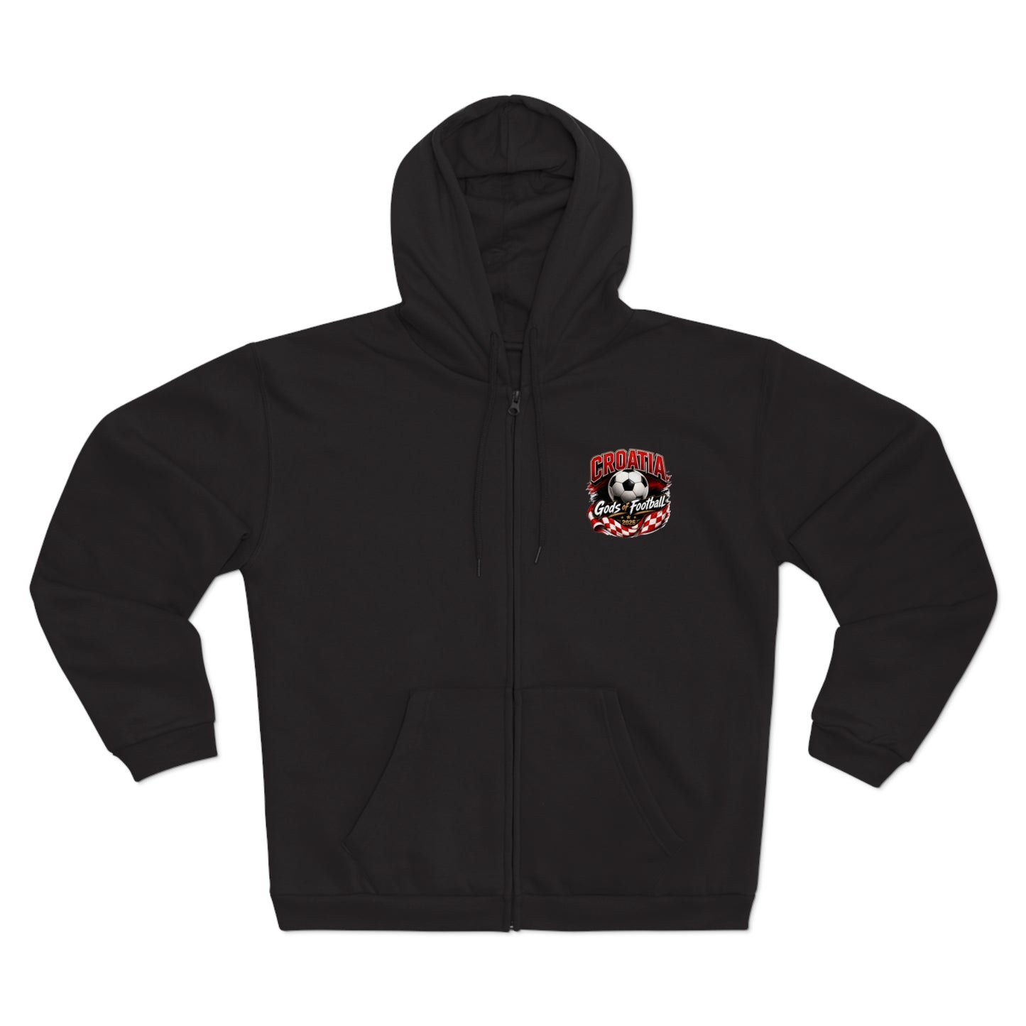 Kroatien Götter des Fußballs Zip-Hoodie | Fußball Kapuzenjacke