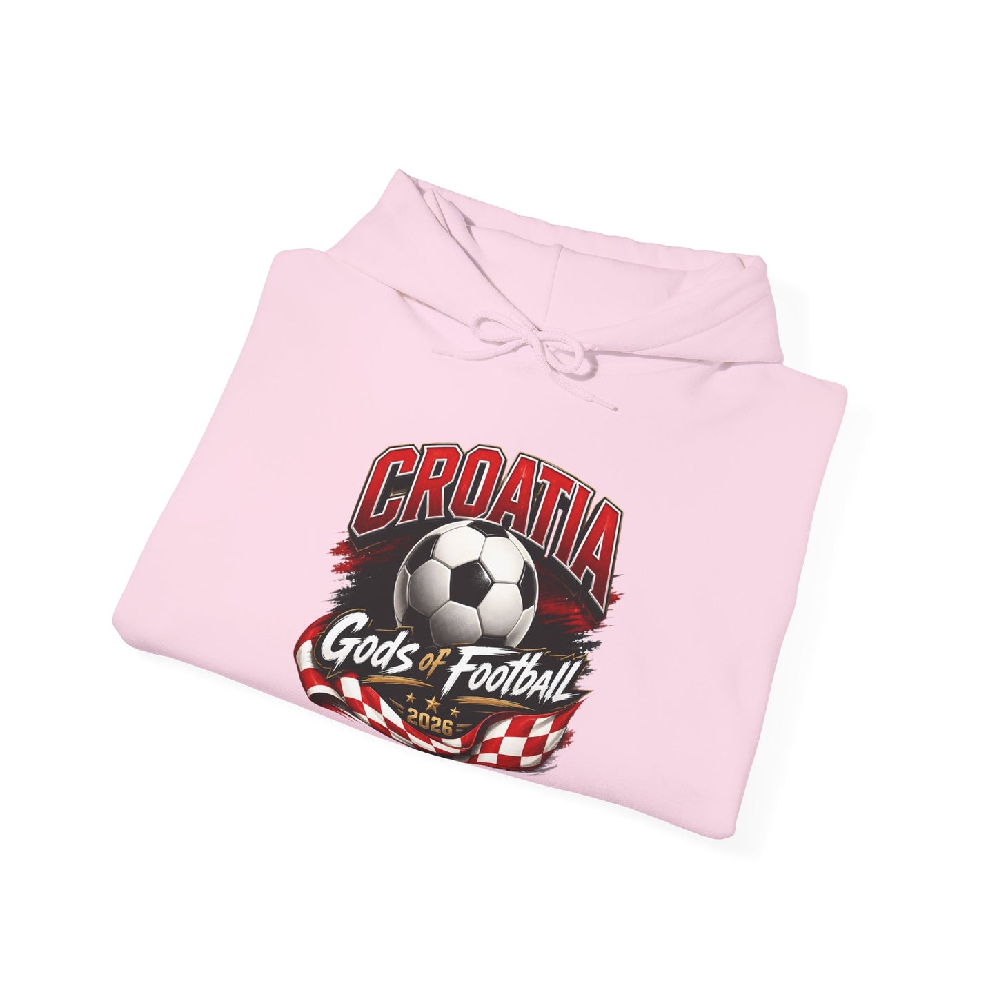 Kroatien Fußball Hoodie | Schachbrett Wappen Kapuzenpullover