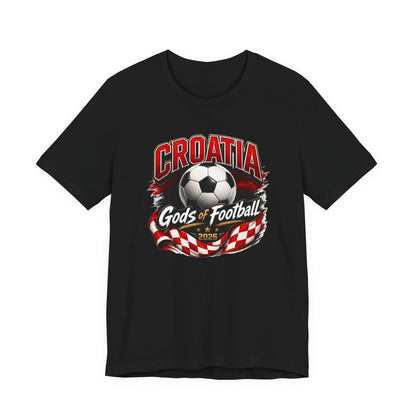 Kroatien Götter des Fußballs T-Shirt | Schachbrett Banner Tee