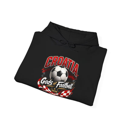 Kroatien Fußball Hoodie | Schachbrett Wappen Kapuzenpullover