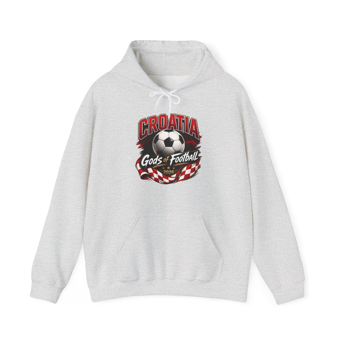 Kroatien Fußball Hoodie | Schachbrett Wappen Kapuzenpullover