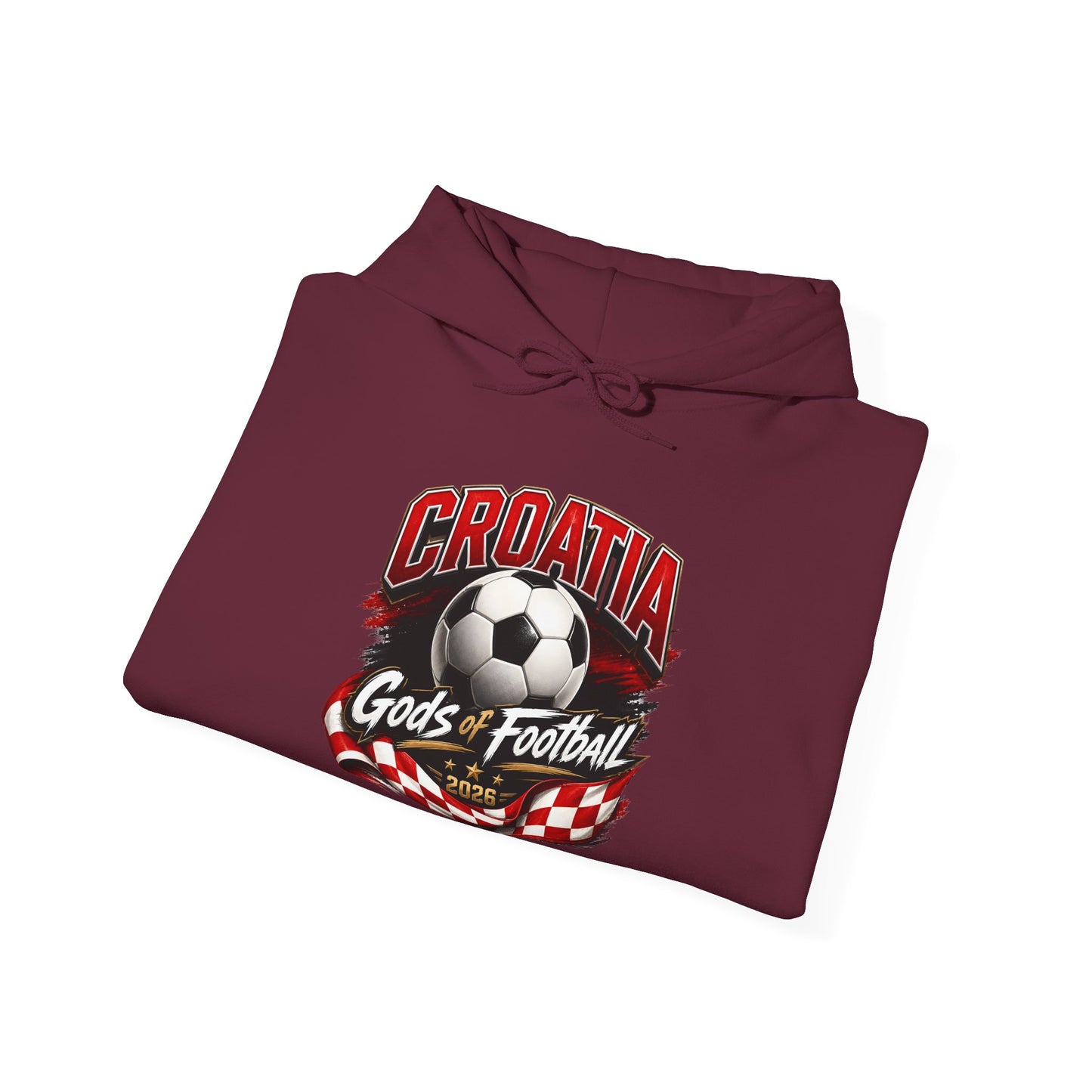 Kroatien Fußball Hoodie | Schachbrett Wappen Kapuzenpullover