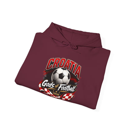 Kroatien Fußball Hoodie | Schachbrett Wappen Kapuzenpullover