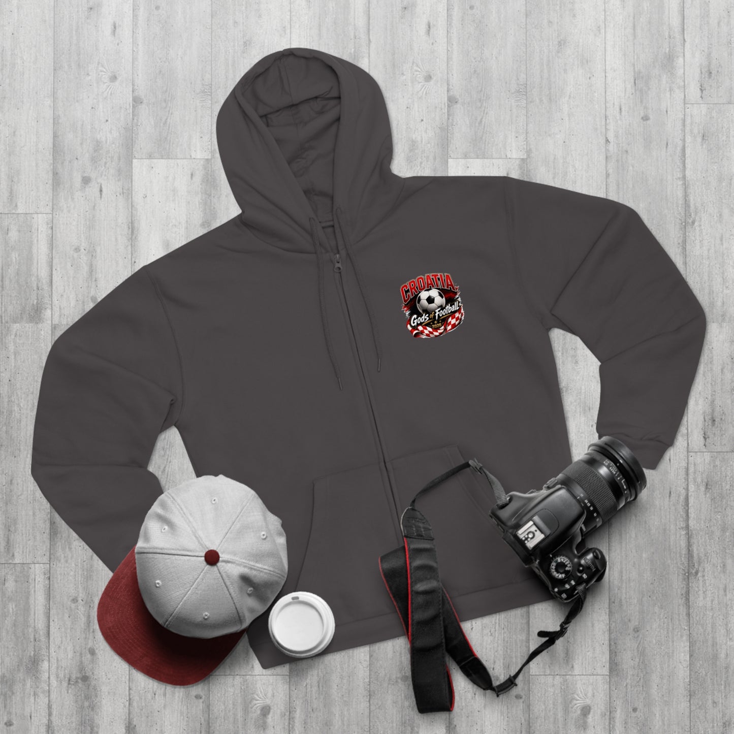 Kroatien Götter des Fußballs Zip-Hoodie | Fußball Kapuzenjacke