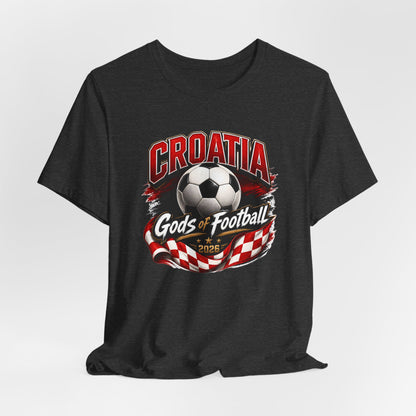 Kroatien Götter des Fußballs T-Shirt | Schachbrett Banner Tee