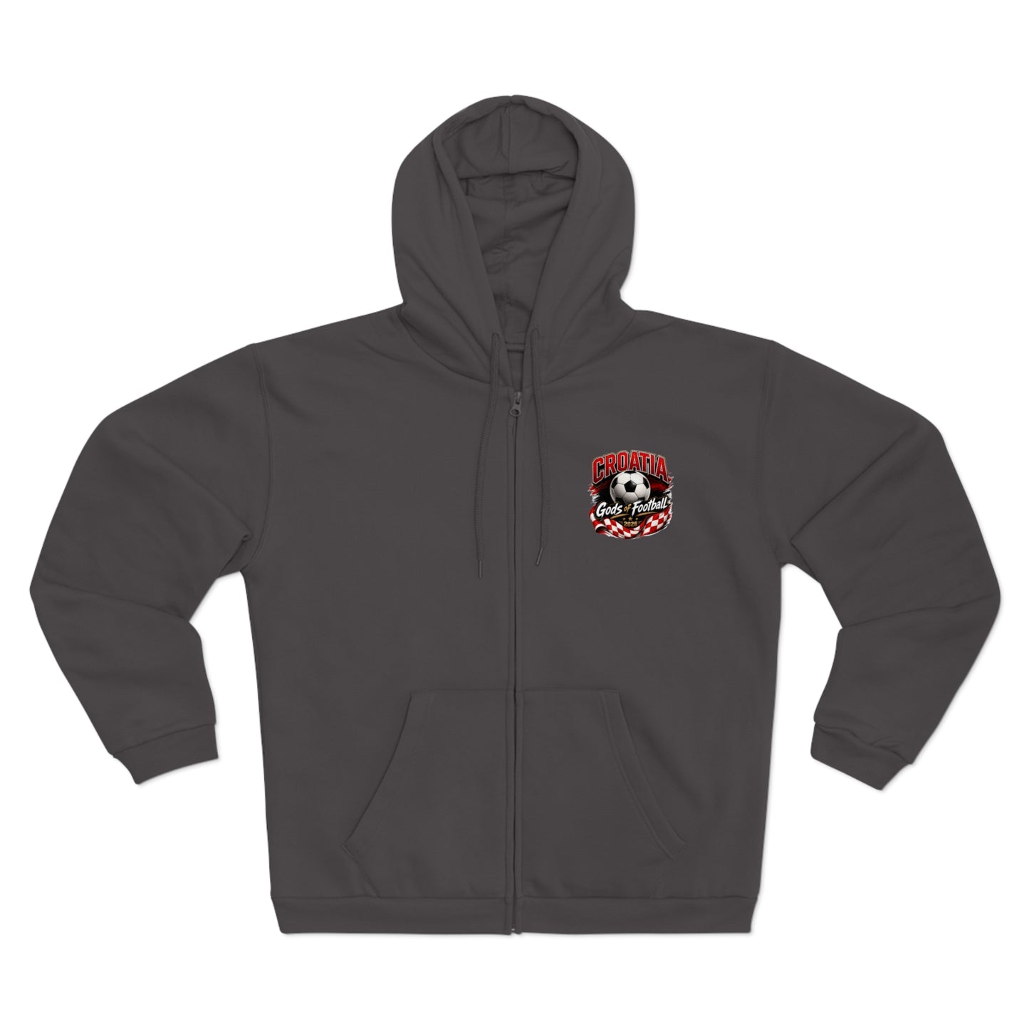 Kroatien Götter des Fußballs Zip-Hoodie | Fußball Kapuzenjacke