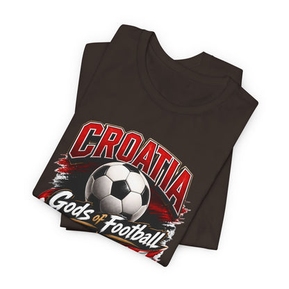 Kroatien Götter des Fußballs T-Shirt | Schachbrett Banner Tee