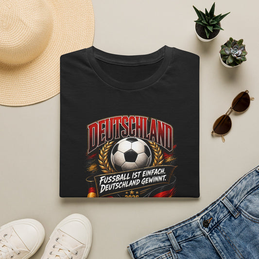 Deutschland Fußball T-Shirt | Fußball ist einfach, Deutschland gewinnt