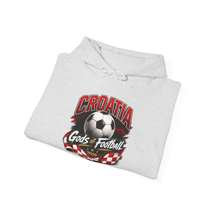 Kroatien Fußball Hoodie | Schachbrett Wappen Kapuzenpullover