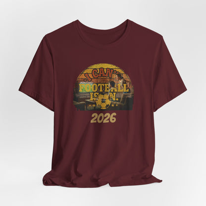 Fußball ist Leben T-Shirt | Retro Helm Grafik Tee