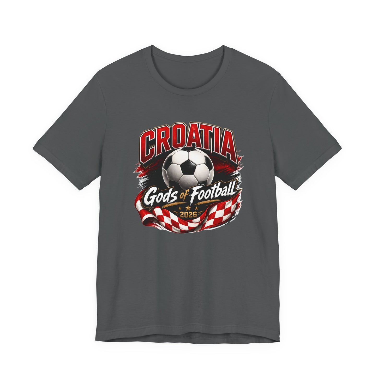 Kroatien Götter des Fußballs T-Shirt | Schachbrett Banner Tee