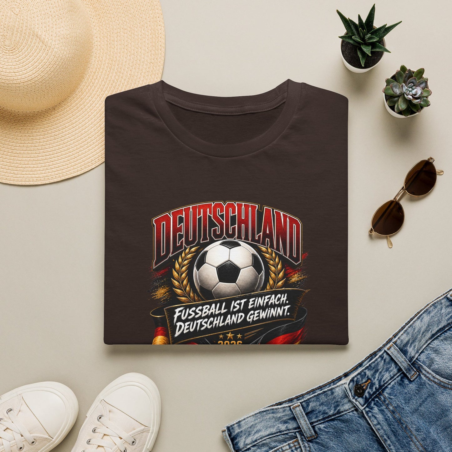 Deutschland Fußball T-Shirt | Fußball ist einfach, Deutschland gewinnt