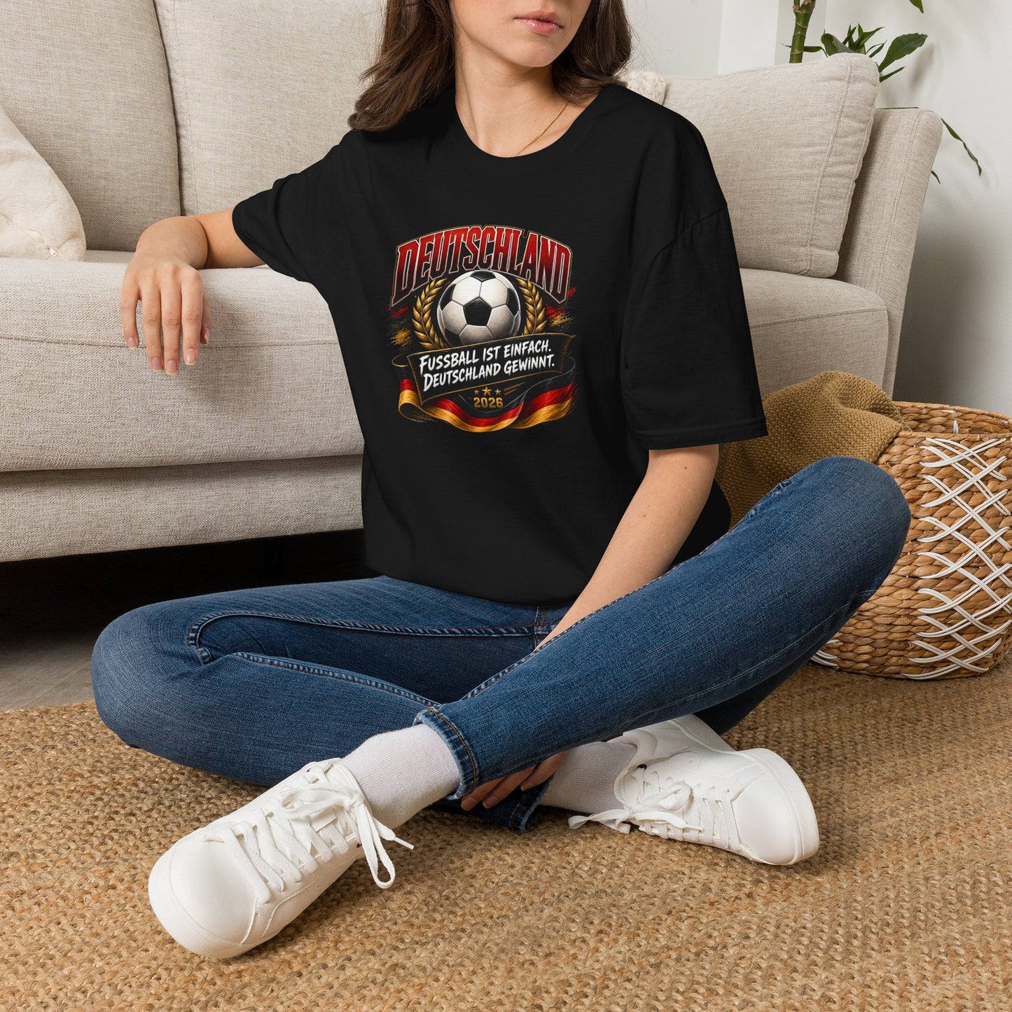 Deutschland Fußball T-Shirt | Fußball ist einfach, Deutschland gewinnt