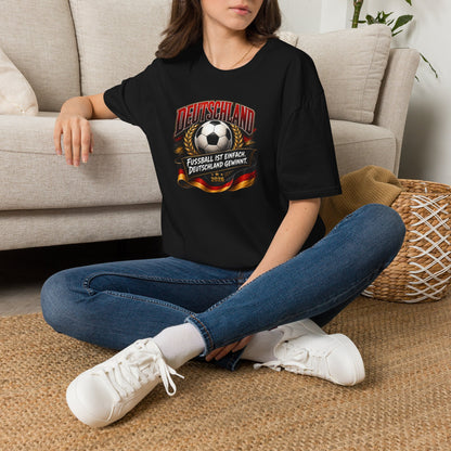 Deutschland Fußball T-Shirt | Fußball ist einfach, Deutschland gewinnt