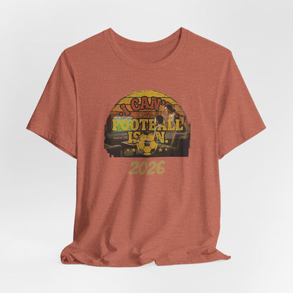 Fußball ist Leben T-Shirt | Retro Helm Grafik Tee