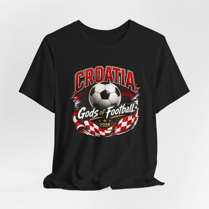 Kroatien Götter des Fußballs T-Shirt | Schachbrett Banner Tee
