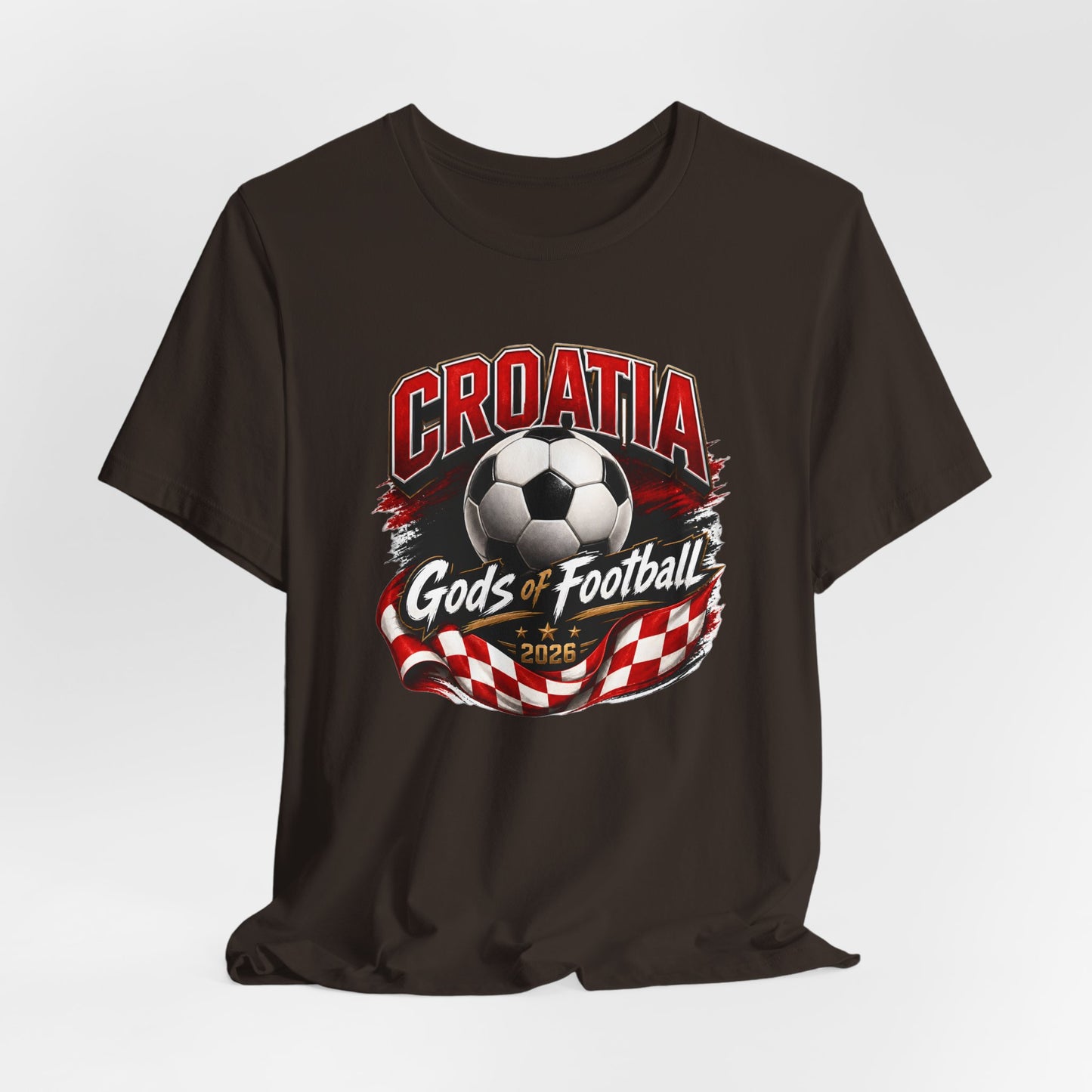 Kroatien Götter des Fußballs T-Shirt | Schachbrett Banner Tee