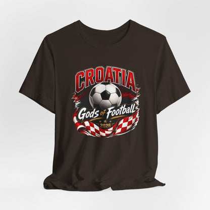 Kroatien Götter des Fußballs T-Shirt | Schachbrett Banner Tee