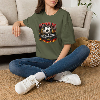 Deutschland Fußball T-Shirt | Fußball ist einfach, Deutschland gewinnt