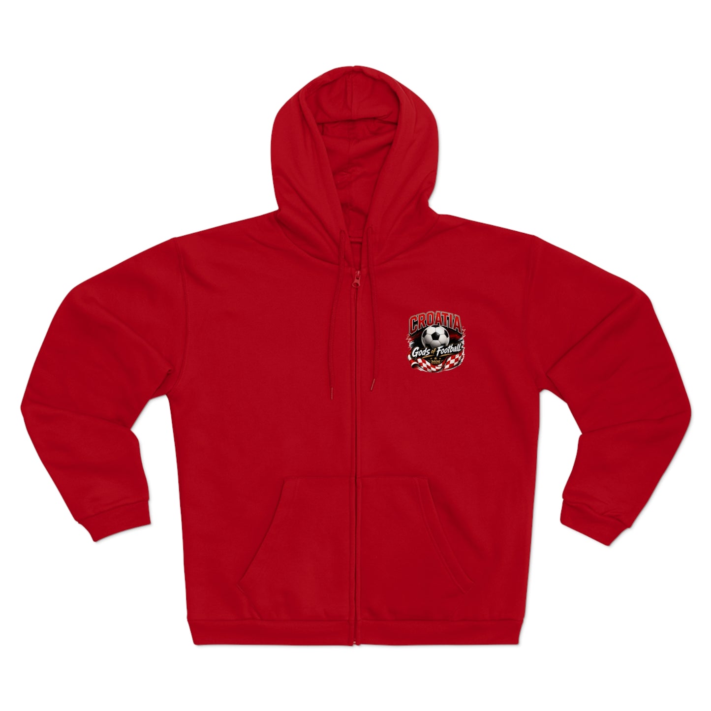 Kroatien Götter des Fußballs Zip-Hoodie | Fußball Kapuzenjacke