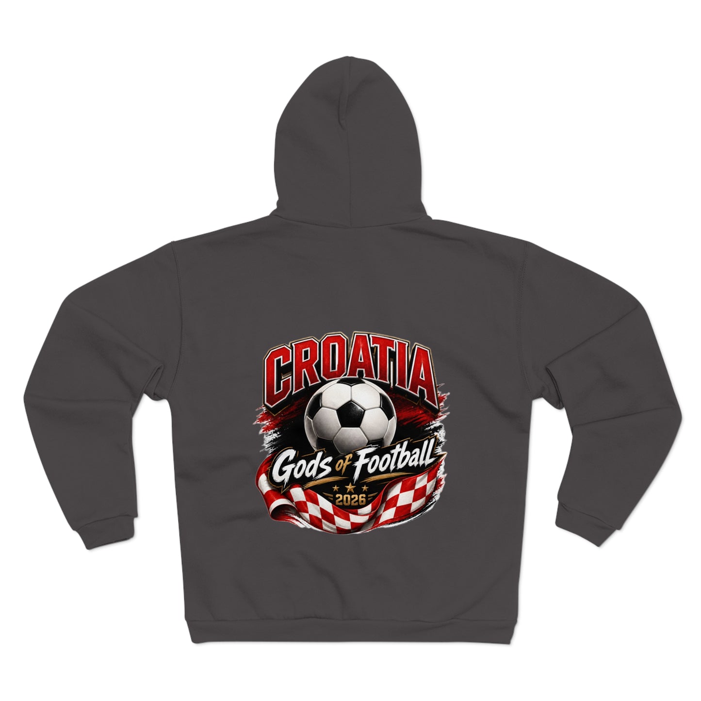 Kroatien Götter des Fußballs Zip-Hoodie | Fußball Kapuzenjacke