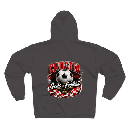 Kroatien Götter des Fußballs Zip-Hoodie | Fußball Kapuzenjacke