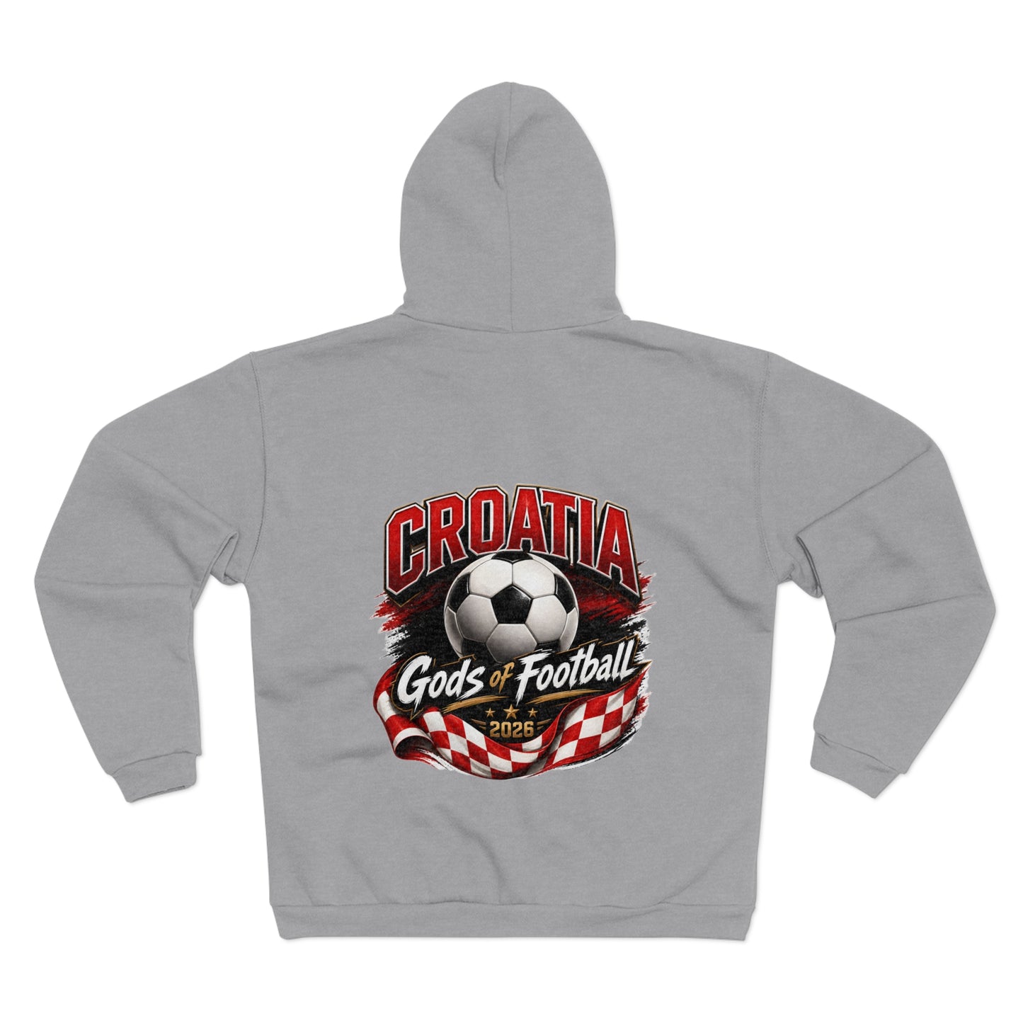 Kroatien Götter des Fußballs Zip-Hoodie | Fußball Kapuzenjacke