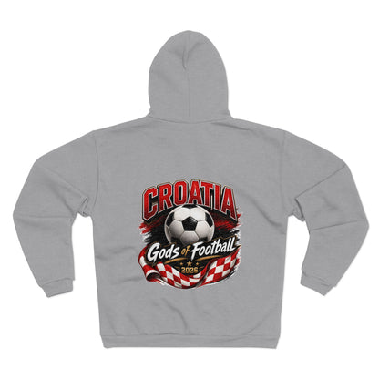 Kroatien Götter des Fußballs Zip-Hoodie | Fußball Kapuzenjacke