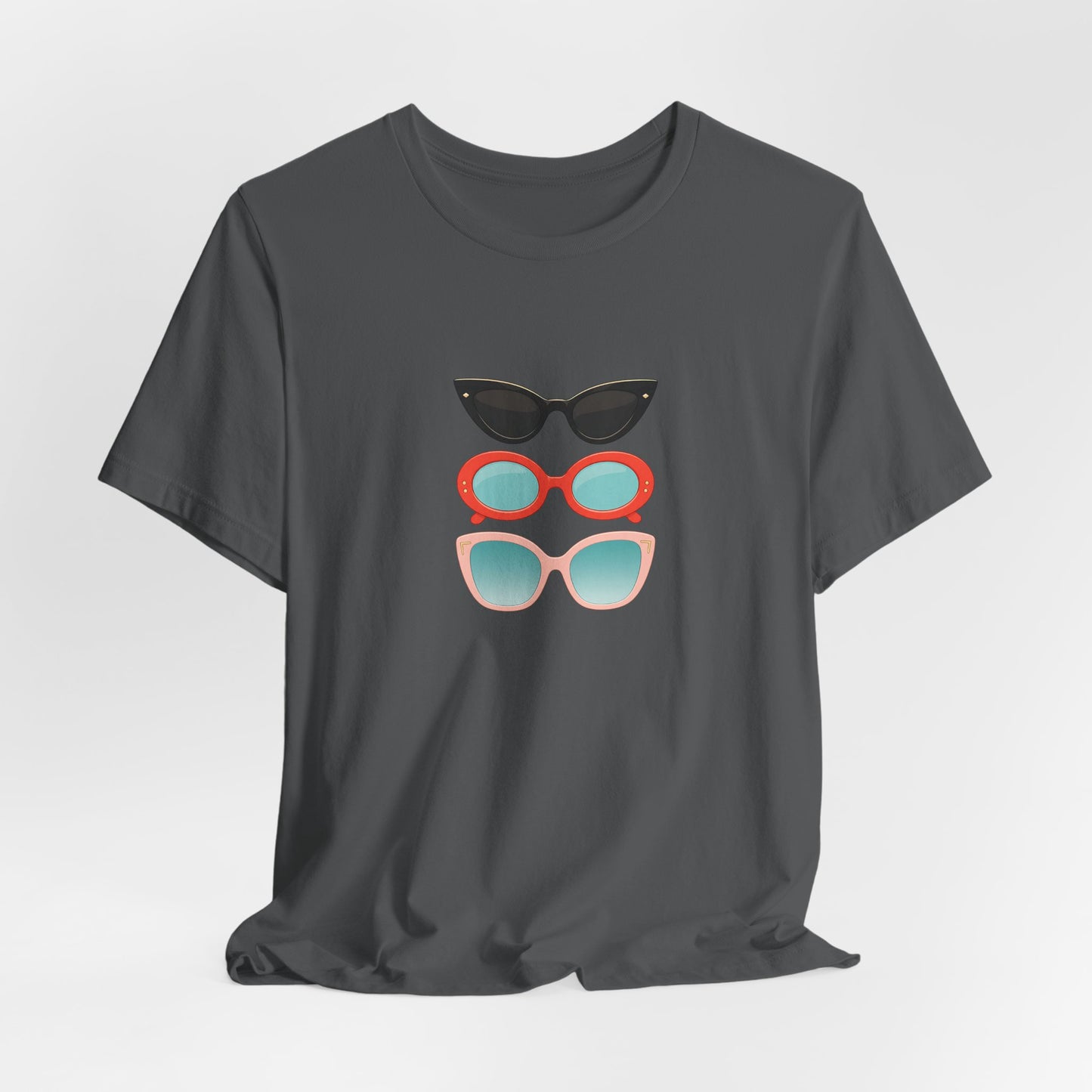 Drei Sonnenbrillen T-Shirt | Retro Damen Brillen Grafik Tee