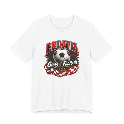 Kroatien Götter des Fußballs T-Shirt | Schachbrett Banner Tee