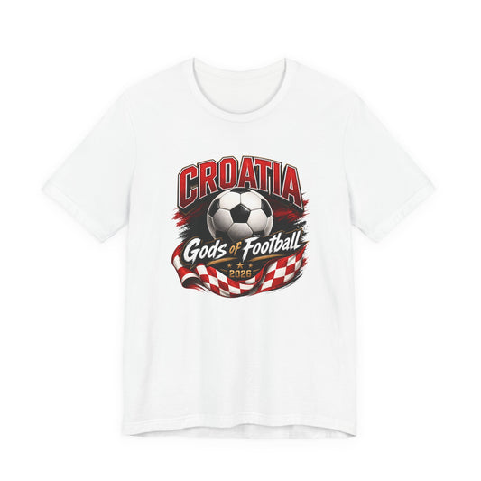 Kroatien Götter des Fußballs T-Shirt | Schachbrett Banner Tee