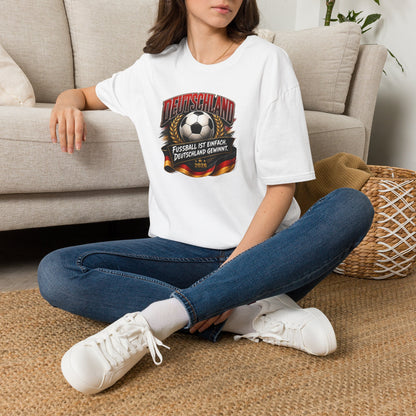 Deutschland Fußball T-Shirt | Fußball ist einfach, Deutschland gewinnt