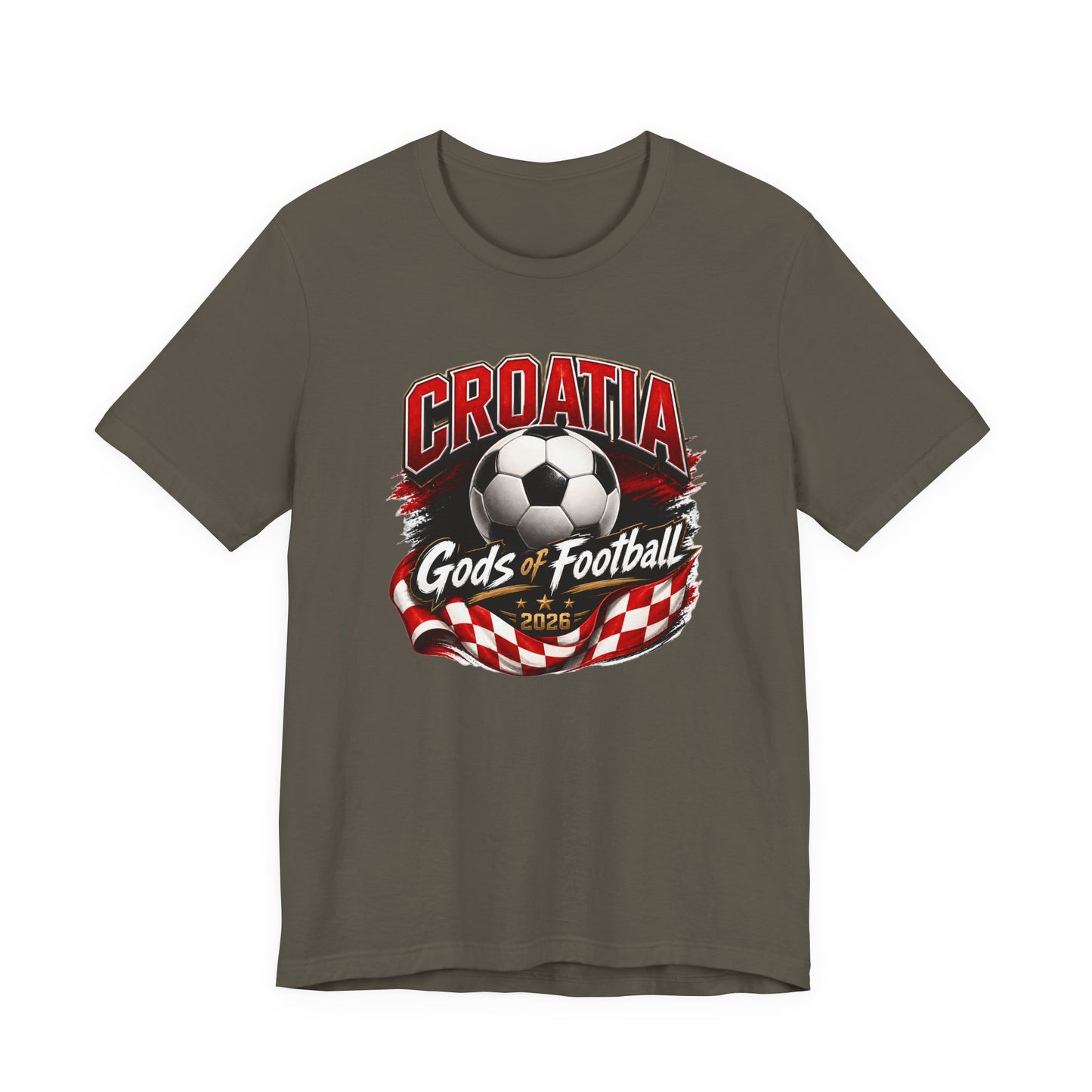 Kroatien Götter des Fußballs T-Shirt | Schachbrett Banner Tee