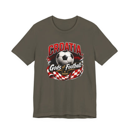 Kroatien Götter des Fußballs T-Shirt | Schachbrett Banner Tee