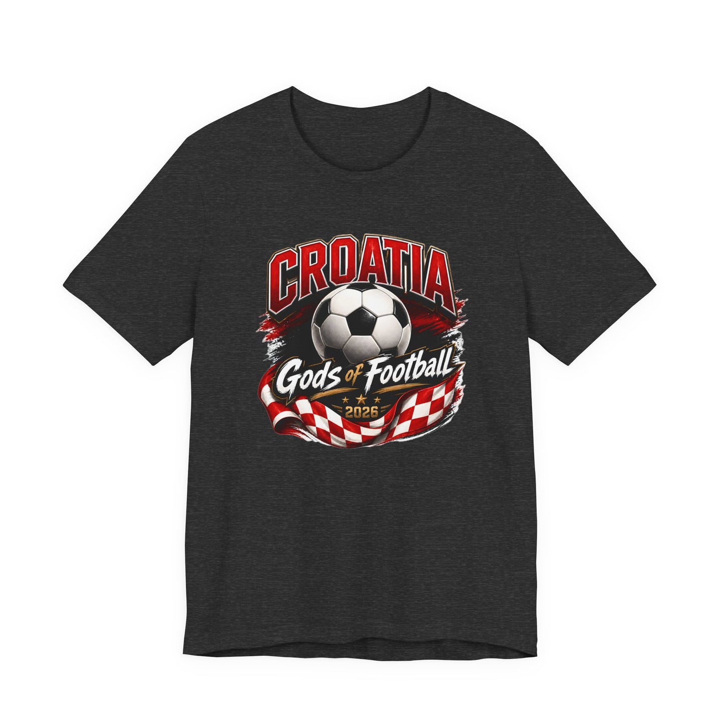 Kroatien Götter des Fußballs T-Shirt | Schachbrett Banner Tee