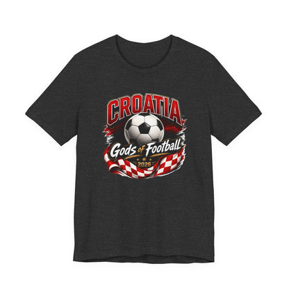 Kroatien Götter des Fußballs T-Shirt | Schachbrett Banner Tee