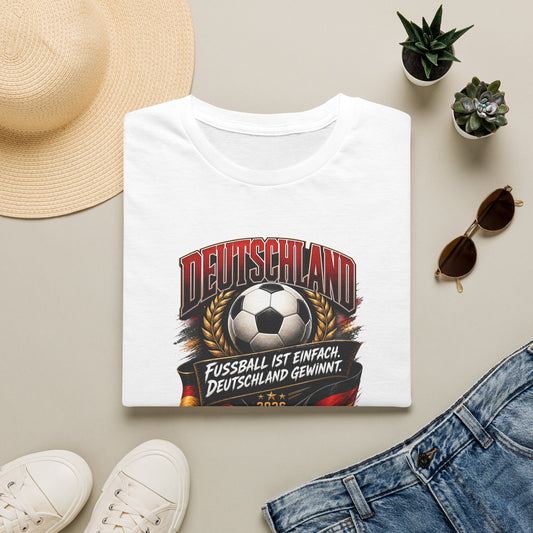 Deutschland Fußball T-Shirt | Fußball ist einfach, Deutschland gewinnt