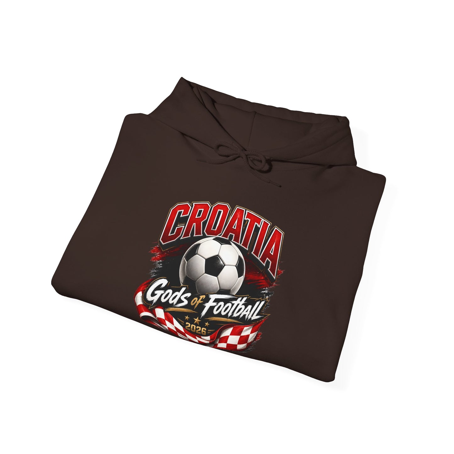 Kroatien Fußball Hoodie | Schachbrett Wappen Kapuzenpullover